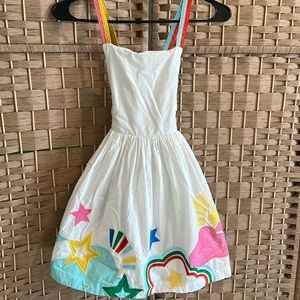 Mini Boden girls lined dress 6/7